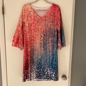 Multicolor Gradient Dress Size L